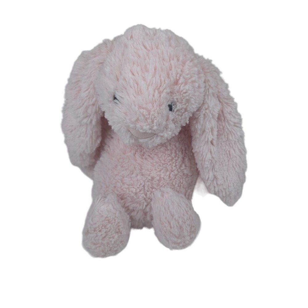 Jellycat London Bashful Bunny Stuffed Animal Rattle Chime Pink Soft
